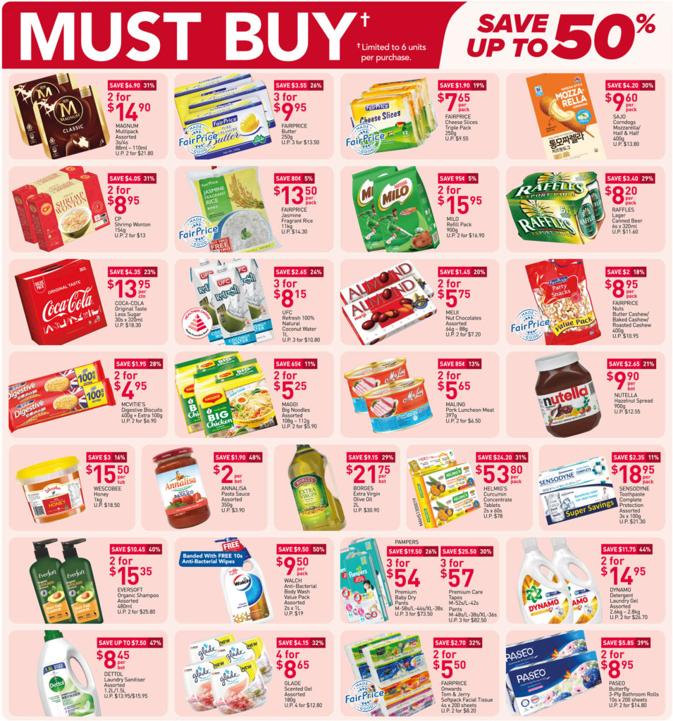 NTUC FairPrice Singapore Your Weekly Saver Promotions 30 Sep - 6 Oct 2021 | Why Not Deals