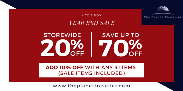The Planet Traveller Biggest Year End Sale – 20% Off Storewide + Up to 70% OFF