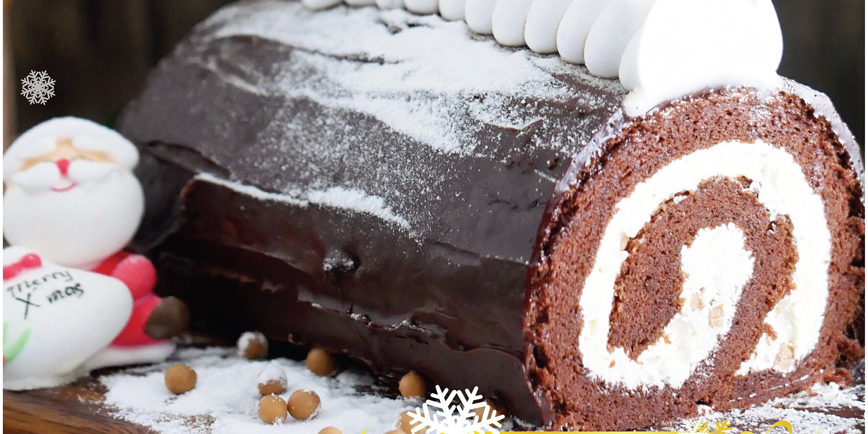 [Early Bird Special: 20% OFF] Ah Mah Christmas Log Cake Pre-order (Until 10 Dec 2021)