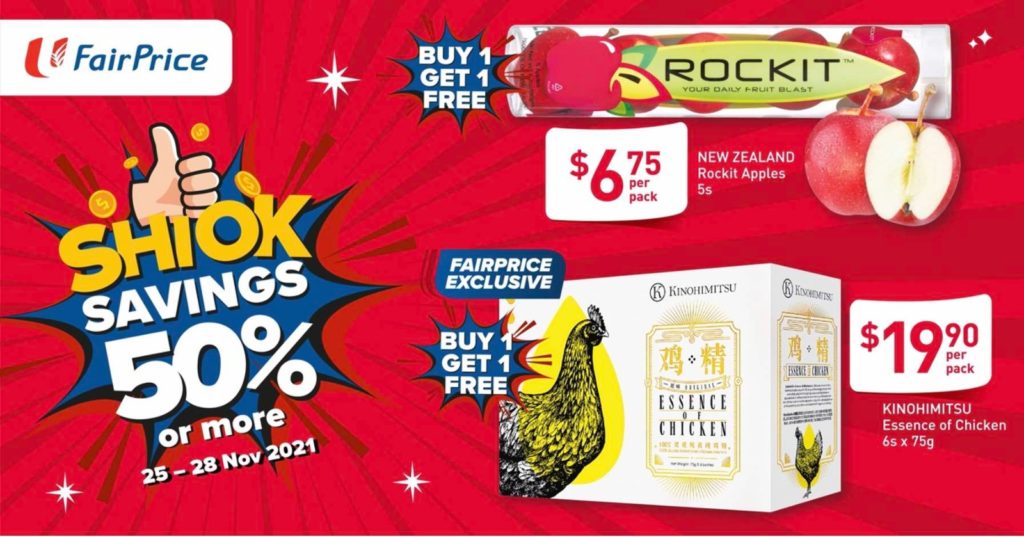 1-for-1 Chicken Essence & Apples to boost your health, only at NTUC Fairprice! | Why Not Deals 1