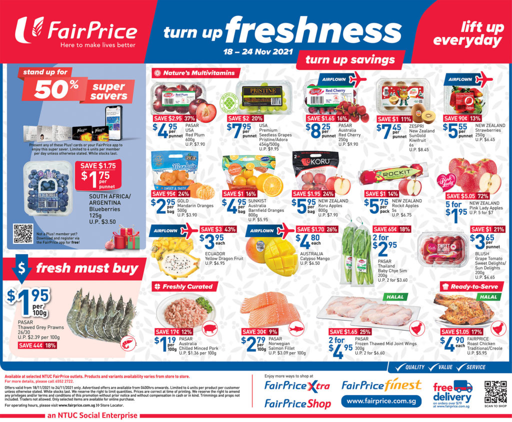 NTUC FairPrice Singapore Your Weekly Saver Promotions 18-24 Nov 2021 | Why Not Deals 10