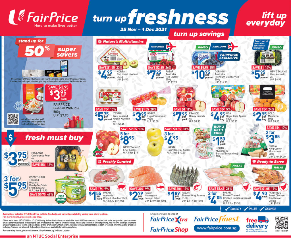 NTUC FairPrice Singapore Your Weekly Saver Promotions 25 Nov - 1 Dec 2021 | Why Not Deals 3