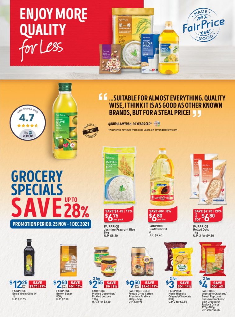 NTUC FairPrice Singapore Your Weekly Saver Promotions 25 Nov - 1 Dec 2021 | Why Not Deals 4