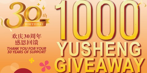 [Giveaway] 1000 FREE Yu Sheng Worth $75,600 From Neo Garden Catering Up For Grabs!