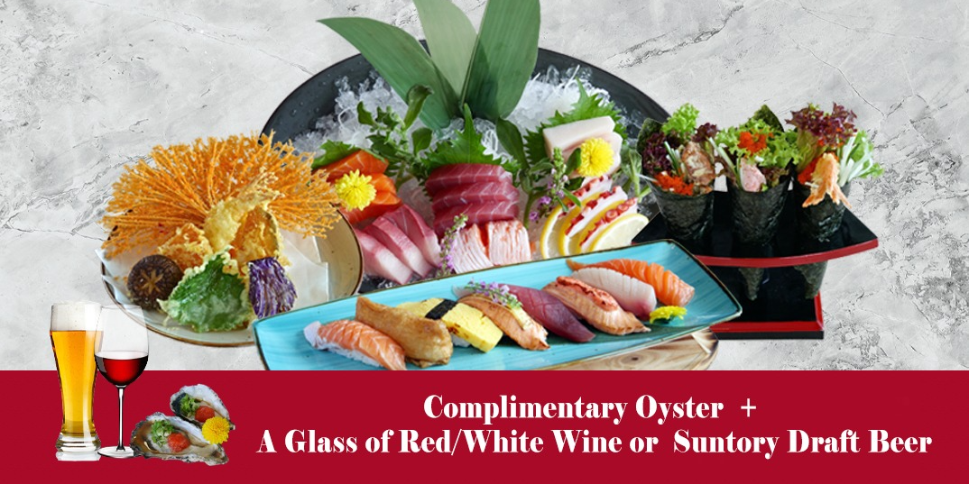 FREE Oyster and Wine/Beer at SENSHI Sushi & Grill for the whole month of February!