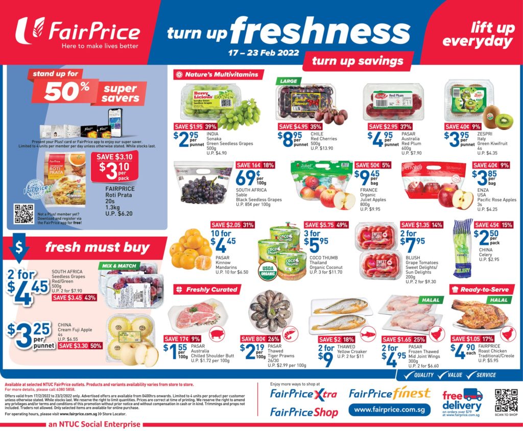 NTUC FairPrice Singapore Your Weekly Saver Promotions 17-23 Feb 2022 | Why Not Deals 1