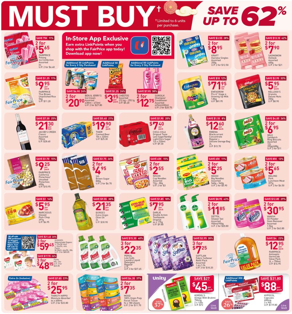NTUC FairPrice Singapore Your Weekly Saver Promotions 17-23 Feb 2022 | Why Not Deals
