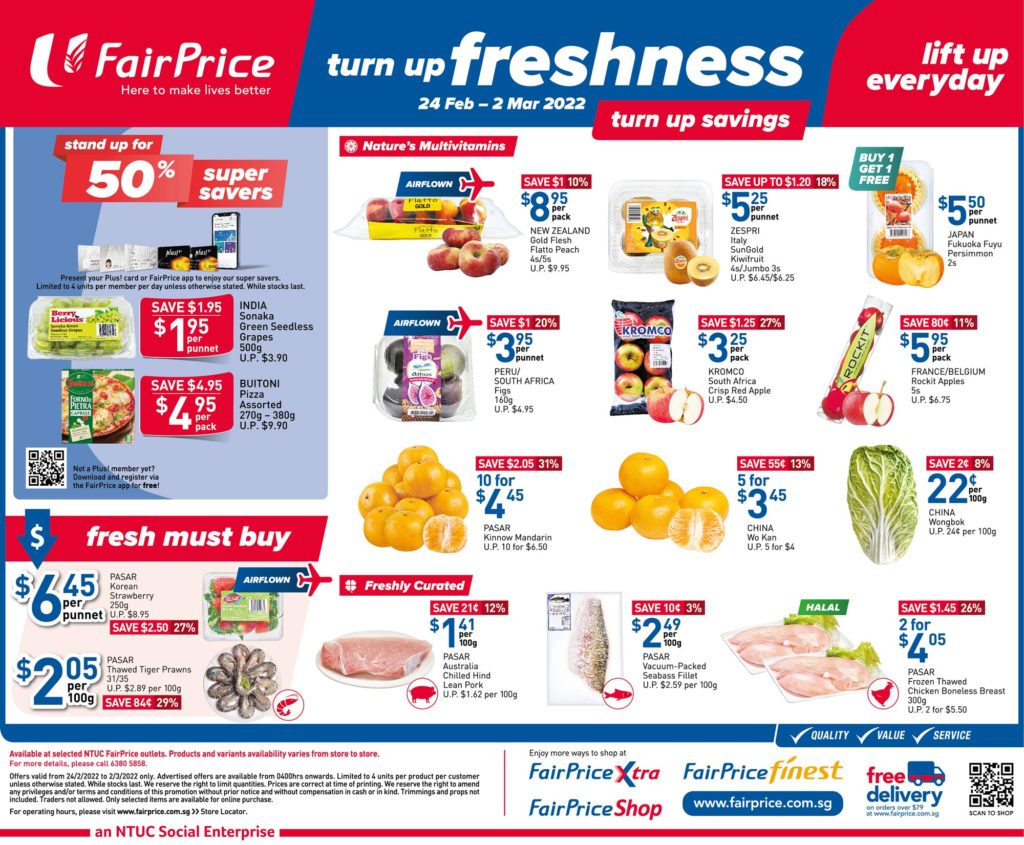 NTUC FairPrice Singapore Your Weekly Saver Promotions 24 Feb - 2 Mar 2022 | Why Not Deals 1