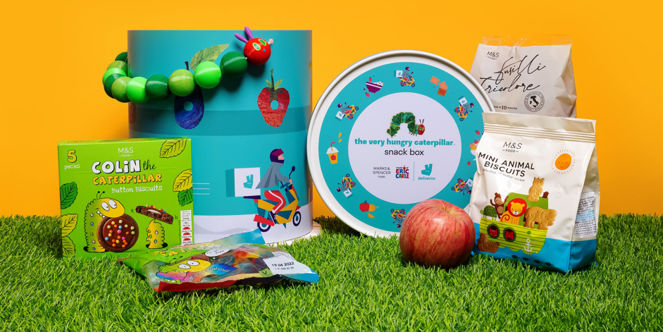Munch on this school holiday snack kit by Deliveroo, The Very Hungry Caterpillar, & Marks & Spencer