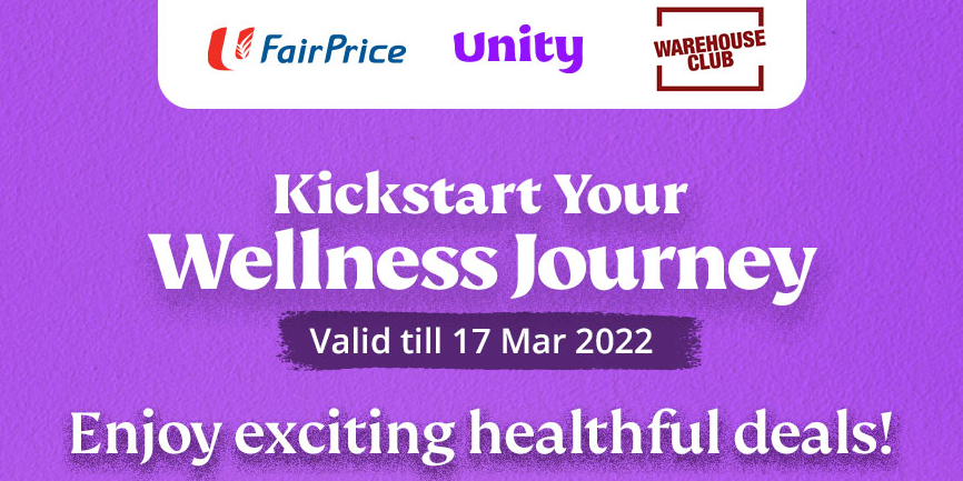 Save 50% OFF health and wellness products at selected FairPrice, Unity or Warehouse Club stores now