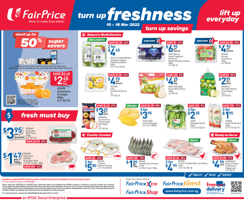 NTUC FairPrice Singapore Your Weekly Saver Promotions 10-16 Mar 2022 | Why Not Deals 9