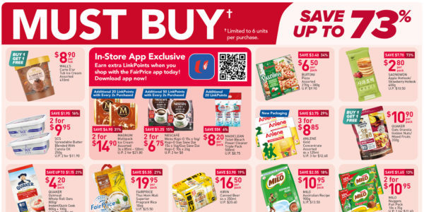NTUC FairPrice Singapore Your Weekly Saver Promotions 31 Mar – 6 Apr 2022