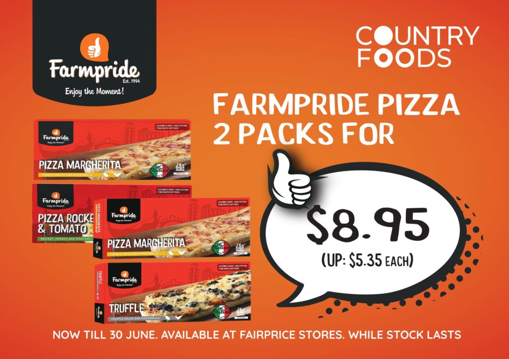 2 packs of Farmpride Pizzas at only $8.95 you can conveniently prepare for your kids this school hol | Why Not Deals
