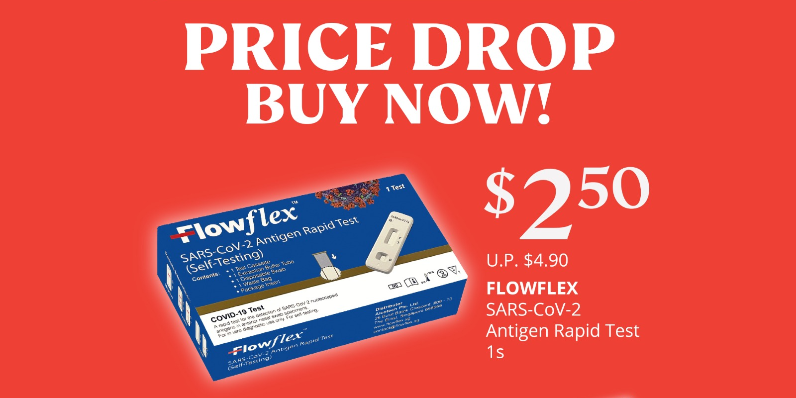 Stock up affordable Flowflex ART kits, almost 50% off!