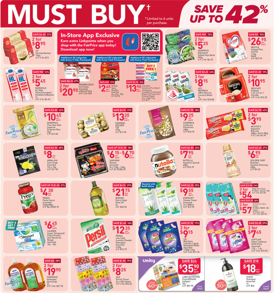 NTUC FairPrice Singapore Your Weekly Saver Promotions | Why Not Deals 52