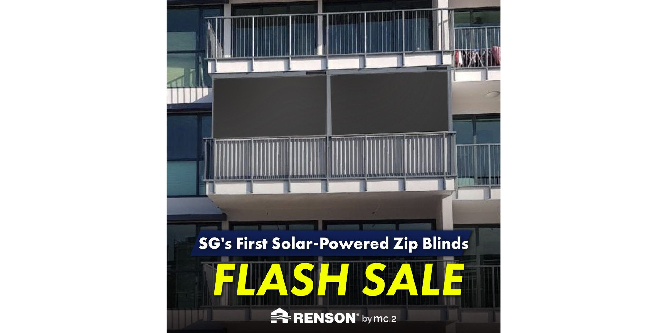 mc.2 Offers Exclusive Discounts for Solar-Powered Renson FixScreen ZipBlinds for 48 Hours Only!