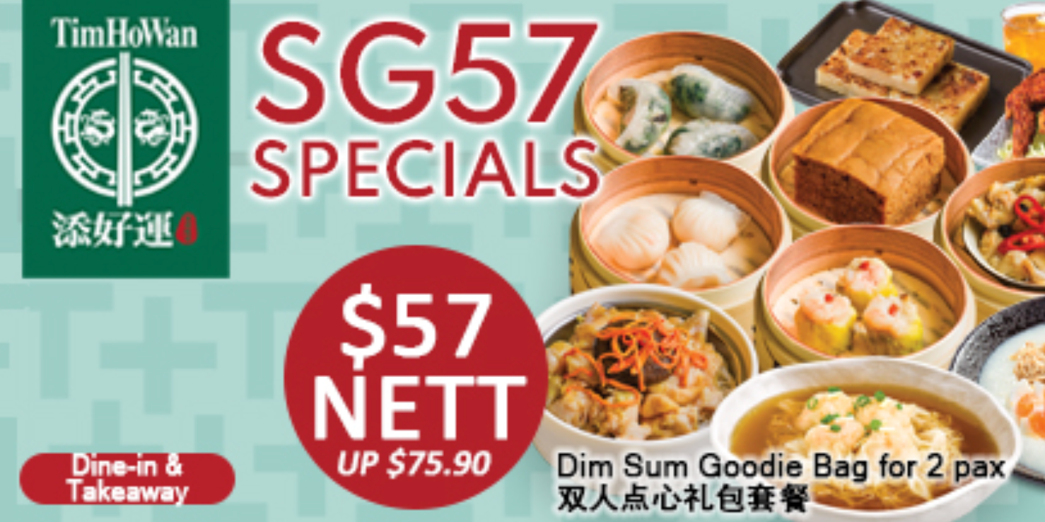 Celebrate Singapore’s 57th birthday with Tim Ho Wan’s $5.70 and $57 deals