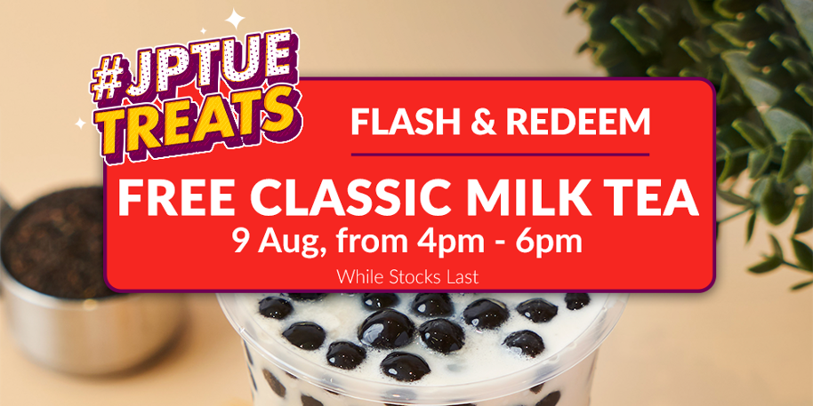 Free Classic Milk Tea @ The Whale Tea, Jurong Point