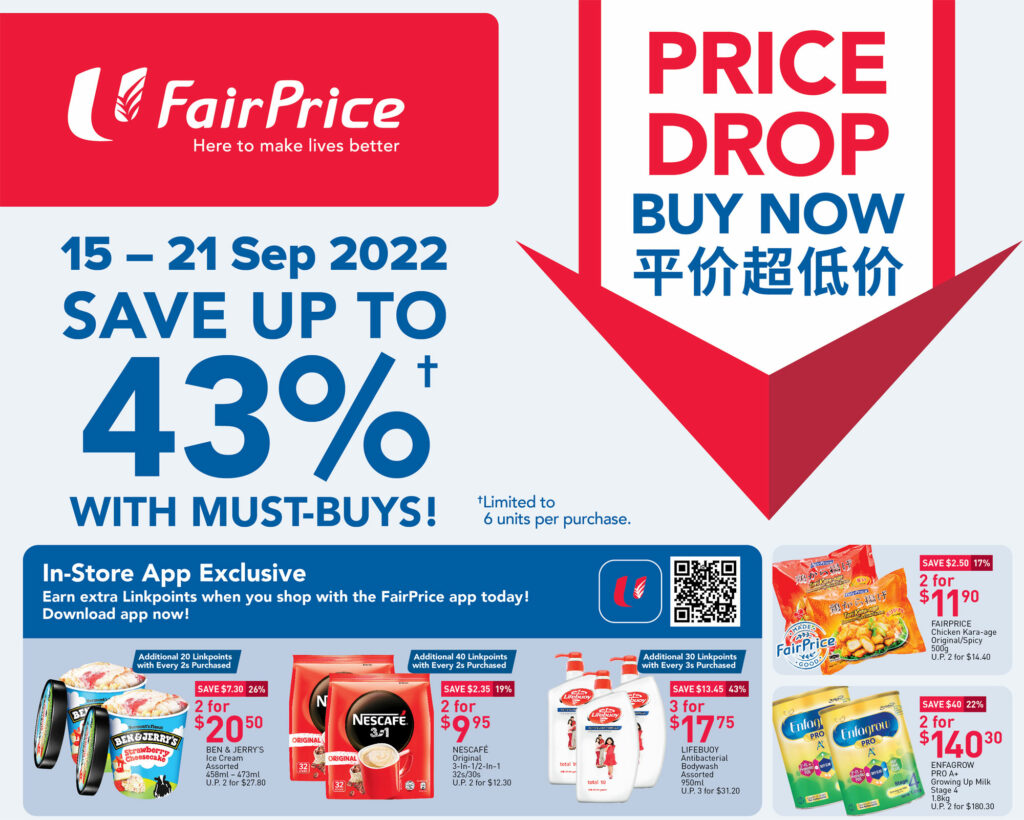 NTUC FairPrice Singapore Your Weekly Saver Promotions 15-21 Sep 2022 | Why Not Deals 1