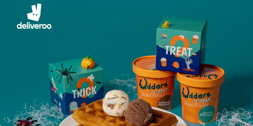 Deliveroo and Udders’ limited-edition Halloween Trick or Treat Mystery Box
