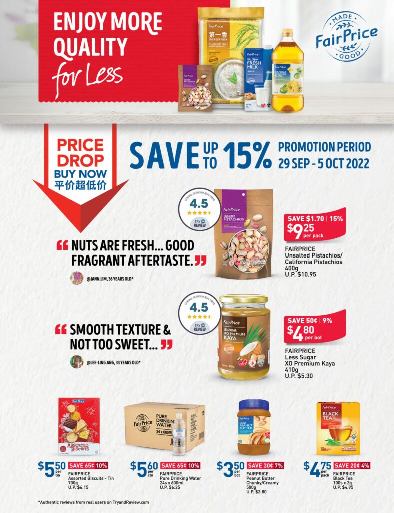 NTUC FairPrice Singapore Price Drop Buy Now Promotions 29 Sep - 5 Oct 2022 | Why Not Deals 12