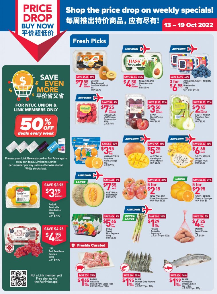 NTUC FairPrice Singapore Your Weekly Saver Promotions 13-19 Oct 2022 | Why Not Deals 12