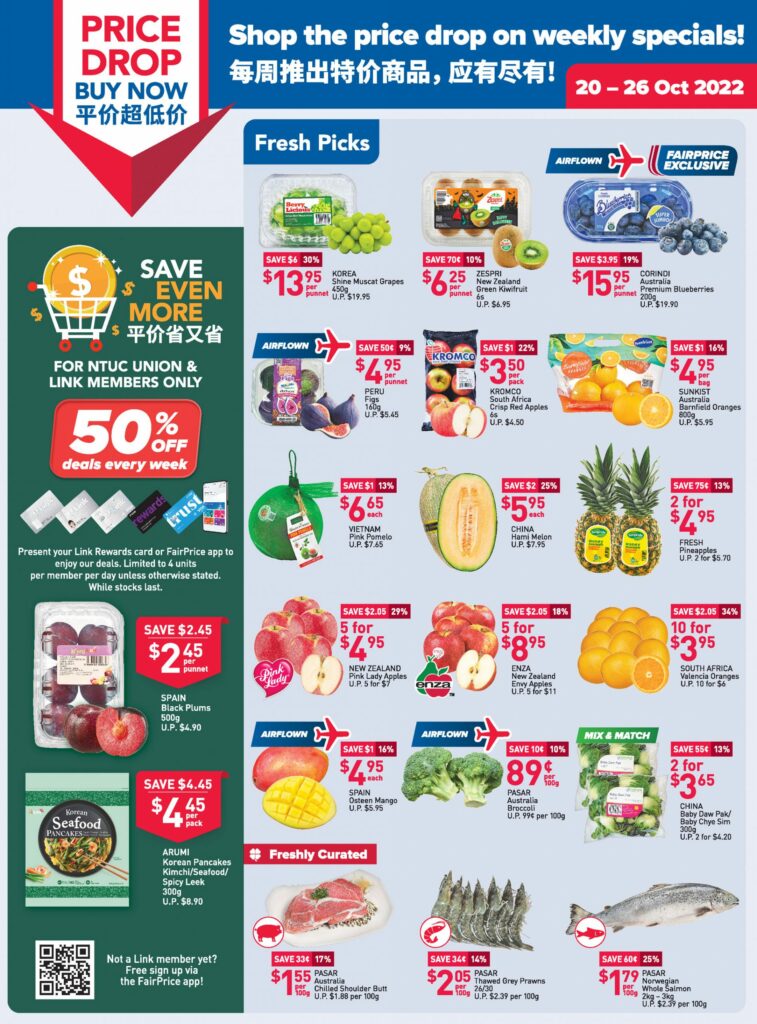 NTUC FairPrice Singapore Your Weekly Saver Promotions 20-26 Oct 2022 | Why Not Deals 10