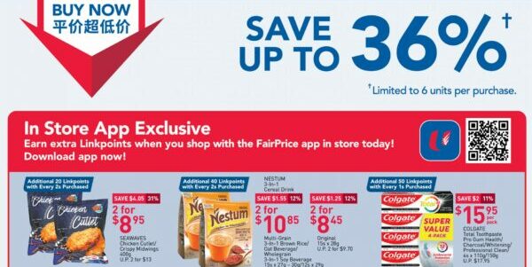NTUC FairPrice Singapore Your Weekly Saver Promotions 20-26 Oct 2022