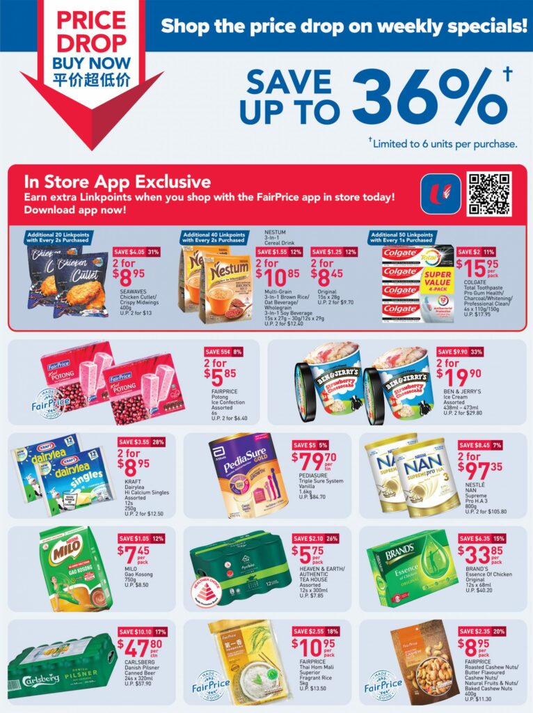 NTUC FairPrice Singapore Your Weekly Saver Promotions 20-26 Oct 2022 | Why Not Deals