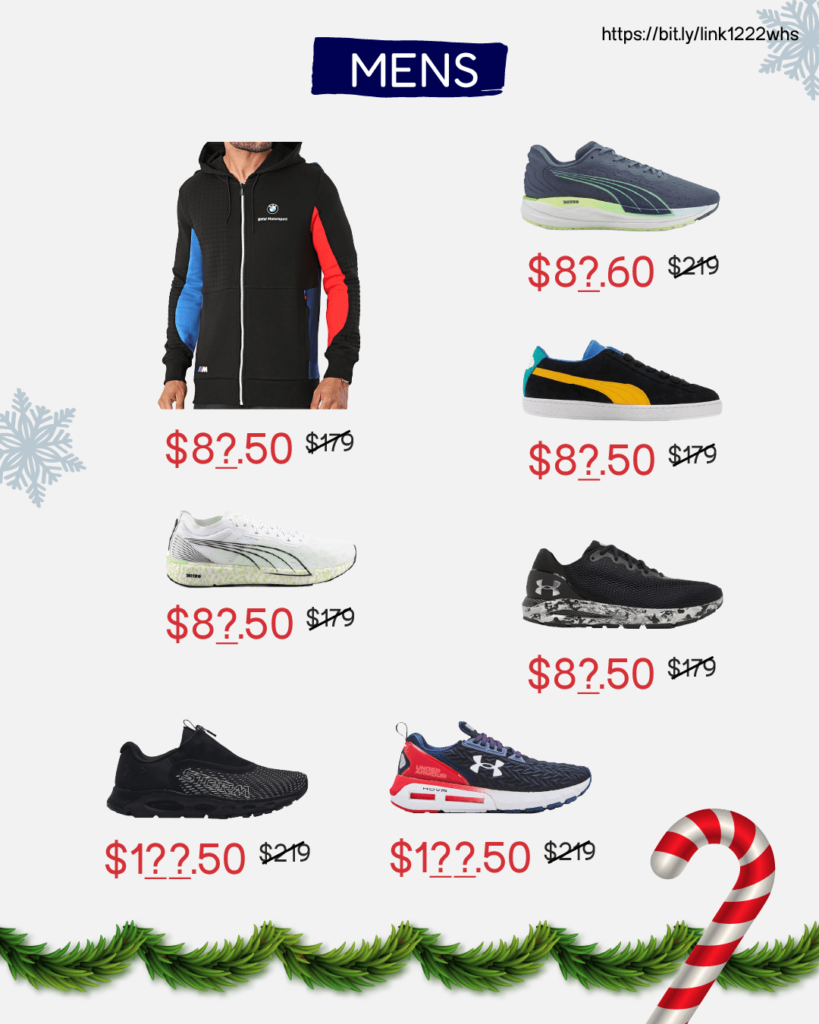 LINK Christmas Warehouse Sale: UP TO 80% OFF Puma, Under Armour & MORE | Why Not Deals 3