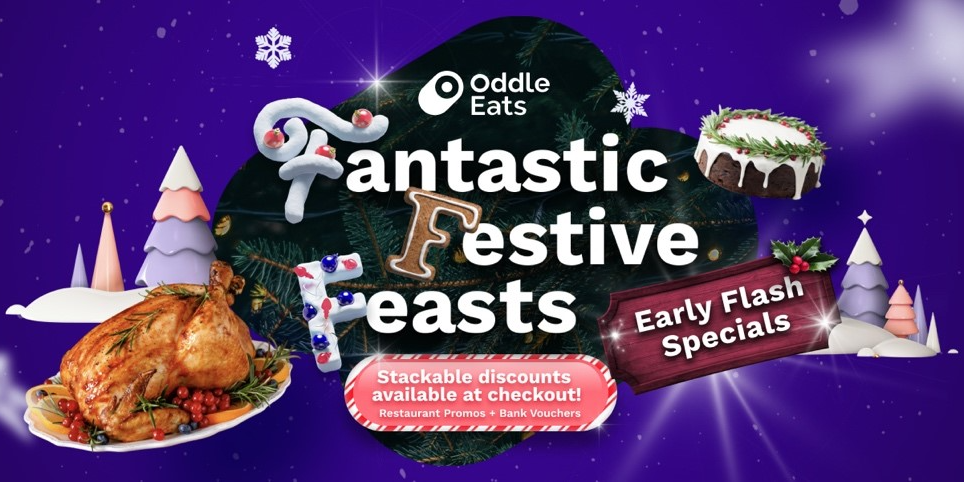 Oddle Eats Presents: Up to 25% OFF Christmas Feasts with Early Flash Specials!