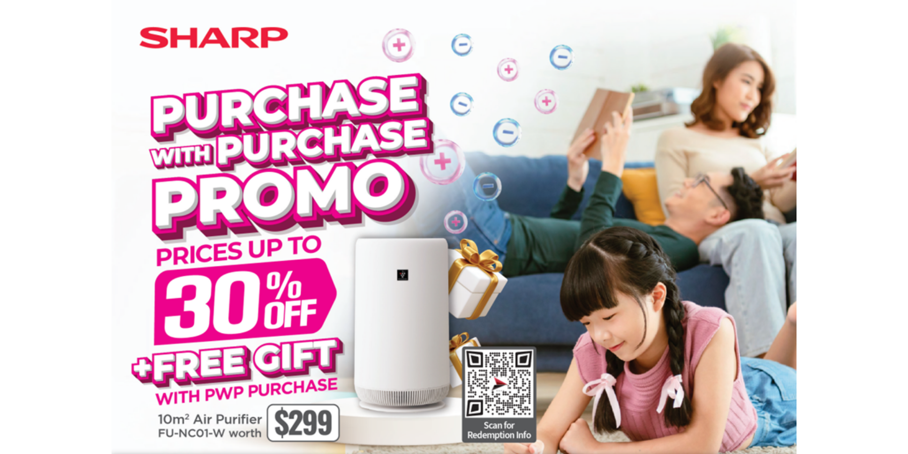 SHARP Humidifying Air Purifier Purchase-with-Purchase Promo Happening From Now Till 31 January 2023!