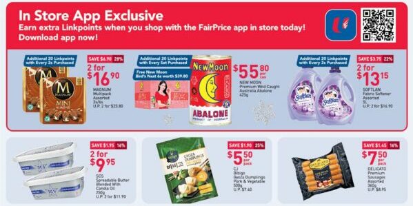 NTUC FairPrice Singapore Your Weekly Saver Promotions 1-7 Dec 2022