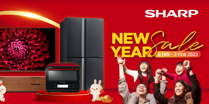 SHARP’s New Year Sale Is Happening  From Now Till 3 February 2023!