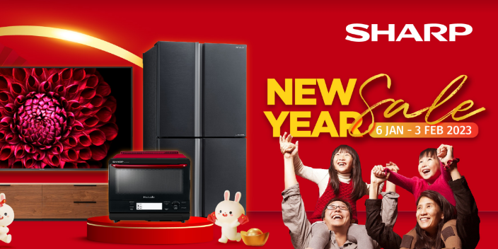SHARP’s New Year Sale Is Happening From Now Till 3 February 2023!