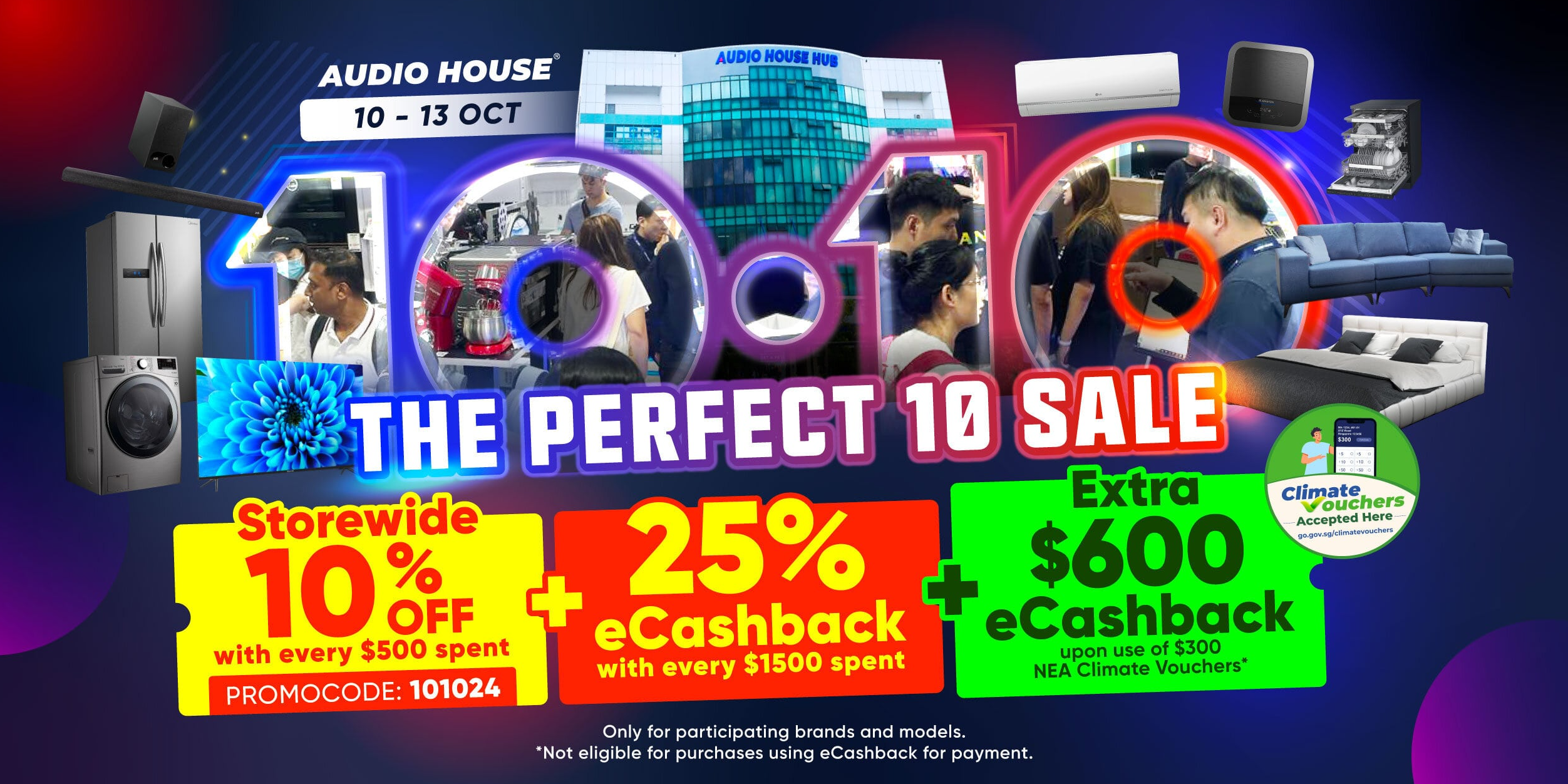 [Audio House Perfect 10 Sale] ~ Additional Storewide 10% Off With $500 Spent & More!