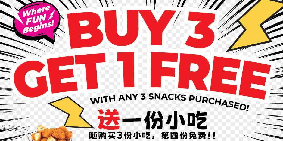 [HaveFun Karaoke Limited Time Promo] Buy 3 Get 1 FREE Snack at Singapore’s Largest Karaoke Chain